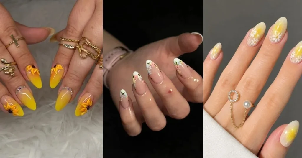 Cute Flower Nail Designs