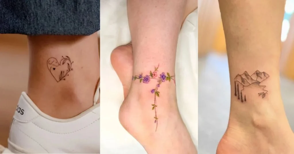 Fine Line Ankle Tattoo Ideas