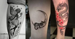 Lower Leg Tattoo Women