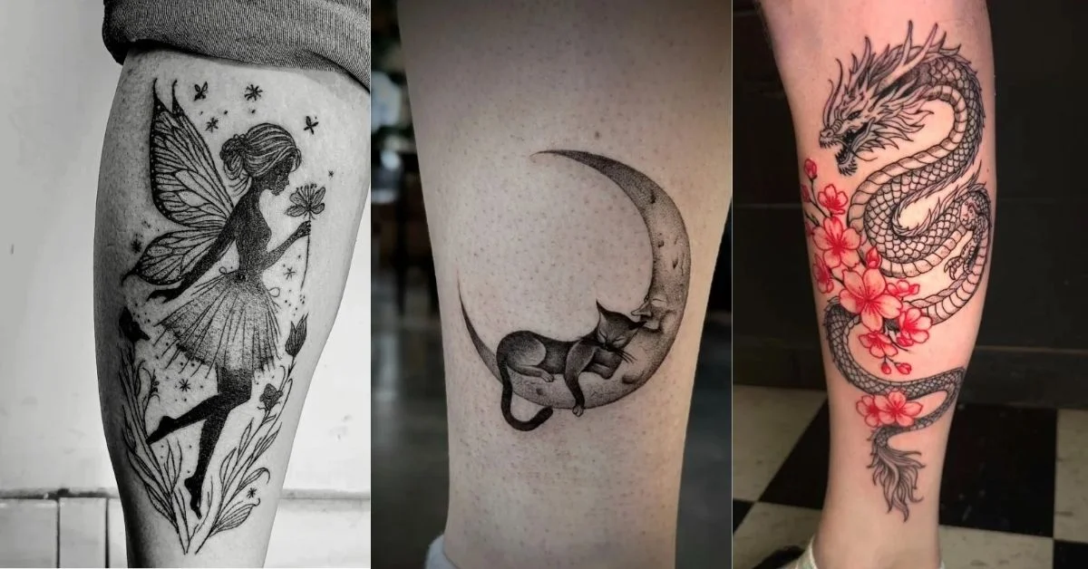 Lower Leg Tattoo Women