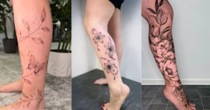 Lower Leg Tattoos for Women