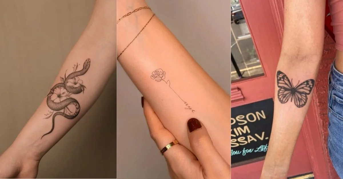Under Forearm Tattoo Women