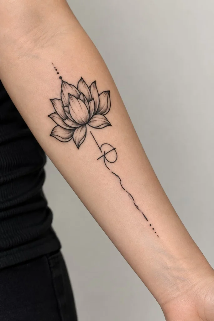 Upper forearm tattoo women short quote inner forearm tattoo