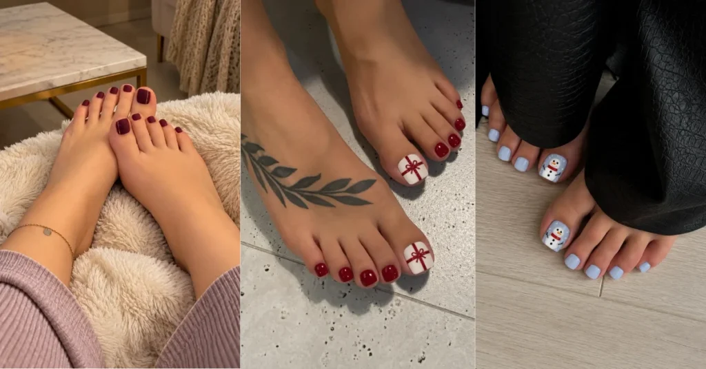 Christmas Toe Nail Designs